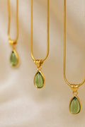 Green Drop Necklace