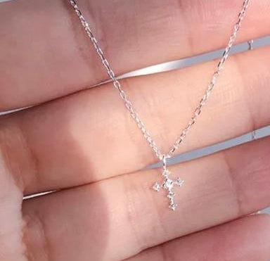Silver Crossy Necklace